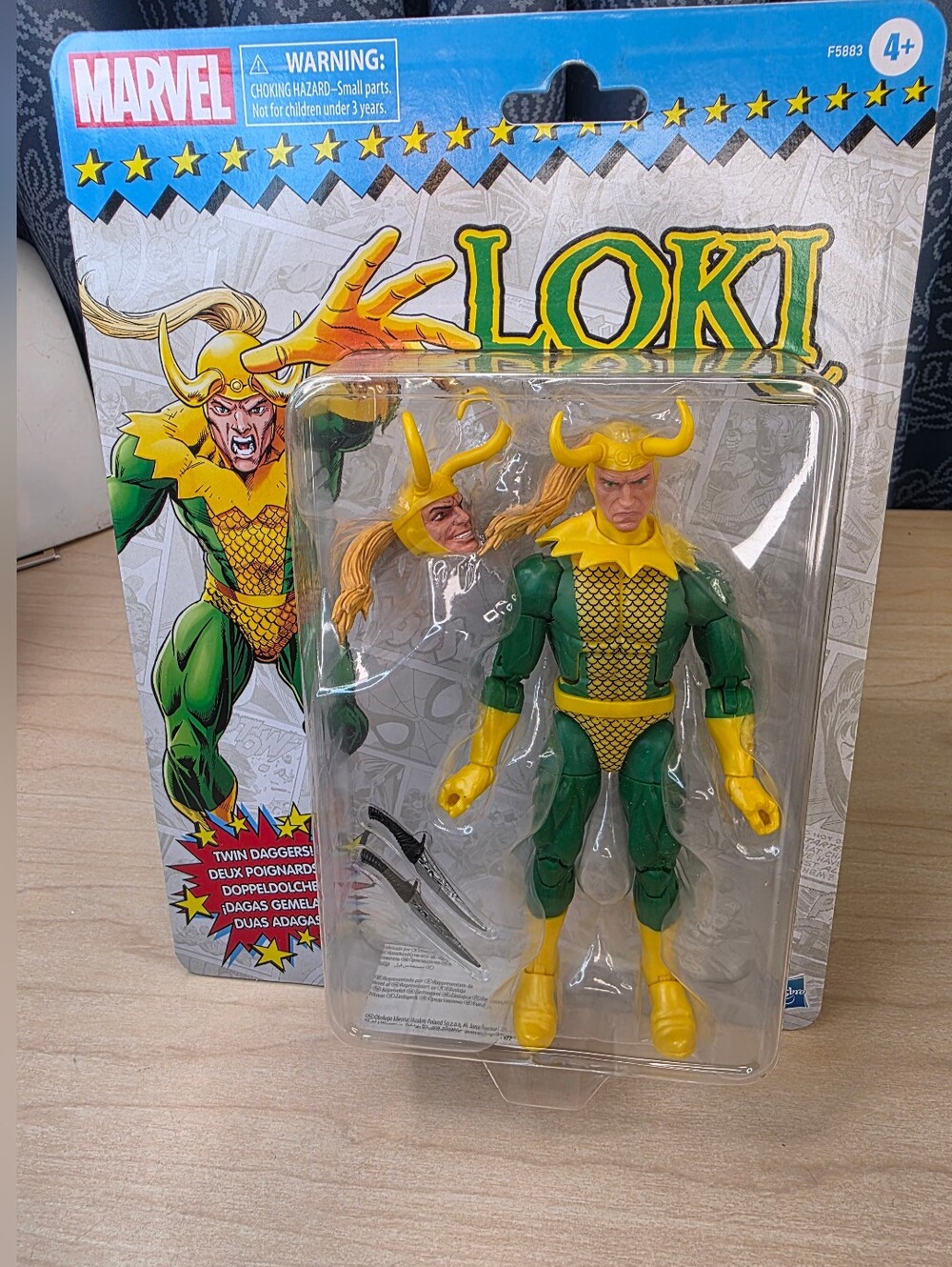 Marvel Legends Retro Loki 6” Action Figure Brand New Sealed Hasbro